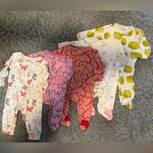 Carter’s 5 piece Baby Girl Pajama Set 3 months